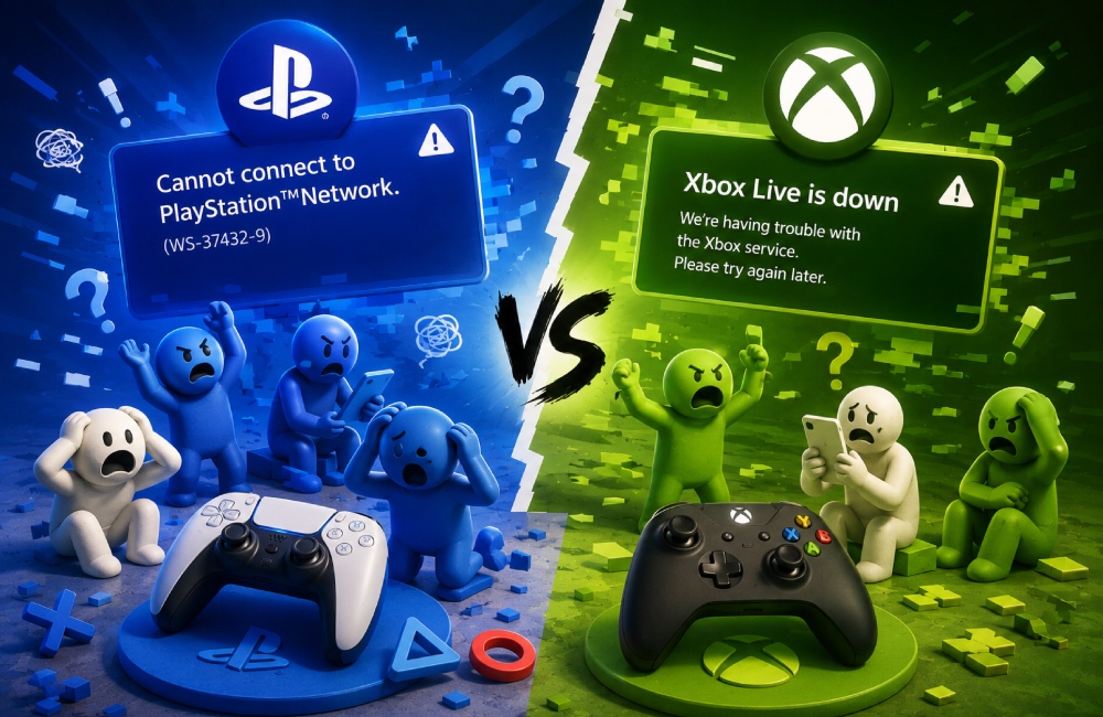 PlayStation Network vs. Xbox Live: How their reported outages compared